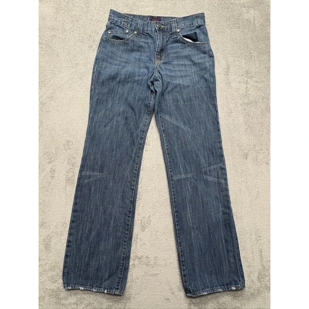 Rock & Republic‎ Straight Jeans Mens Blue Measured 29x31 Denim Embroidered